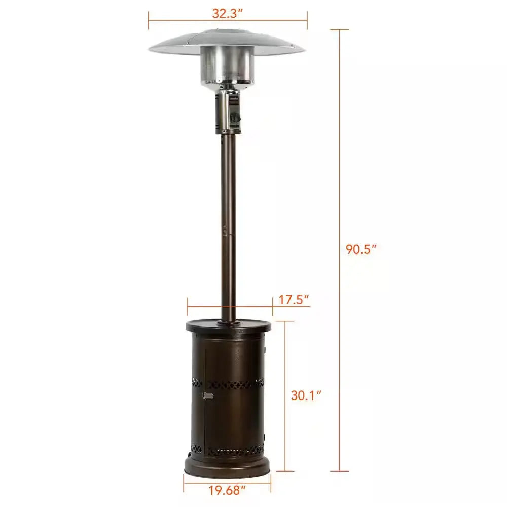 48,000 Btu'S Patio Heater, Outdoors Gas Patio Heaters Floor Standing Patio Heater Commercial Outdoor Heater