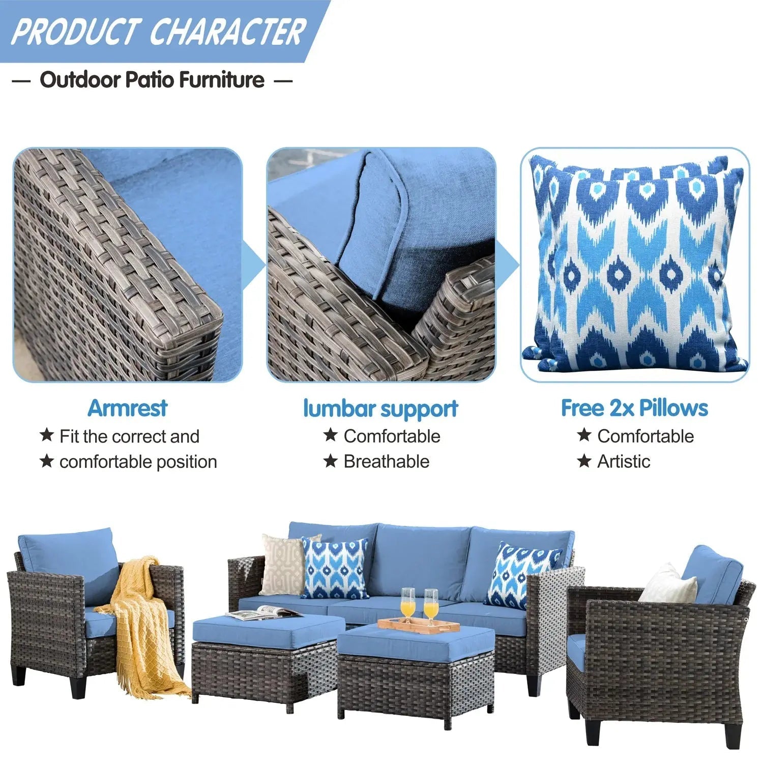 product_name - Patio Lounge Sets - Elvora