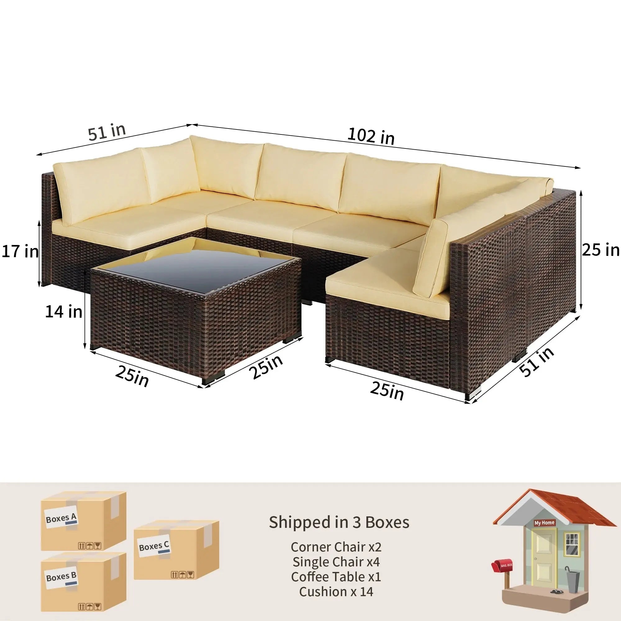 product_name - Patio Sectionals - Elvora