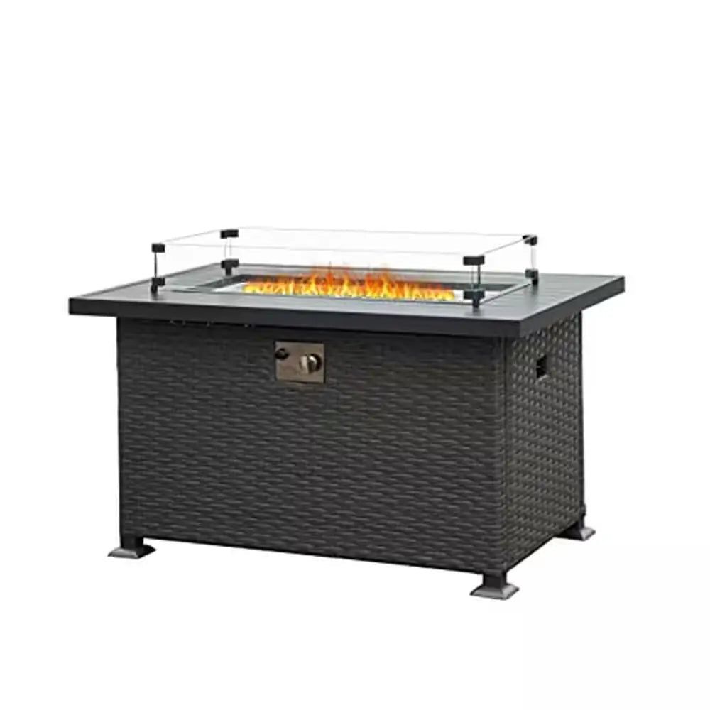 product_name# - Fire Pits - ElvoraELVORA 43" Outdoor Wicker Fire Pit Table – 50,000 BTU Patio Heater with Glass Wind GuardFire PitsElvora Patio & FurnitureElvora Patio & FurnitureELVORA 43" Outdoor Wicker Fire Pit Table – 50,000 BTU Patio Heater with Glass Wind GuardFire PitsElvora Patio & FurnitureElvora Patio & Furniture