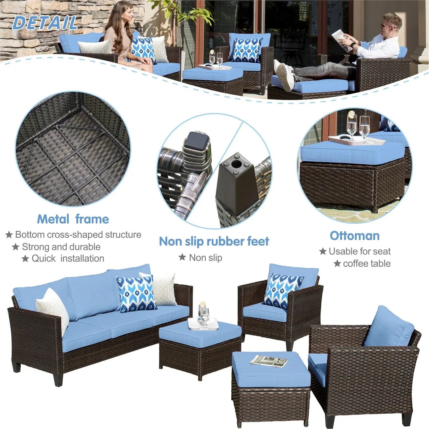 product_name - Patio Lounge Sets - Elvora