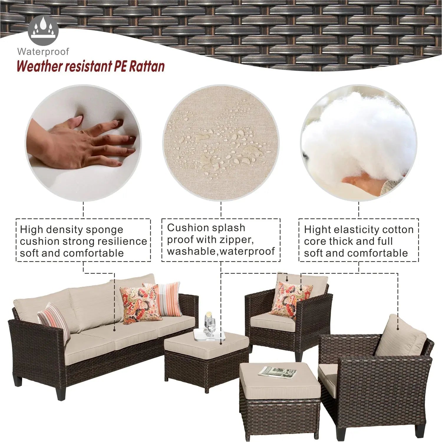 product_name - Patio Lounge Sets - Elvora