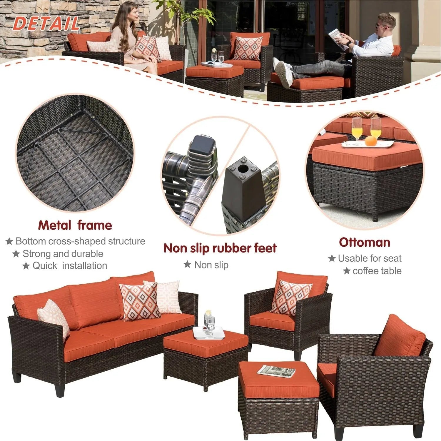 product_name - Patio Lounge Sets - Elvora