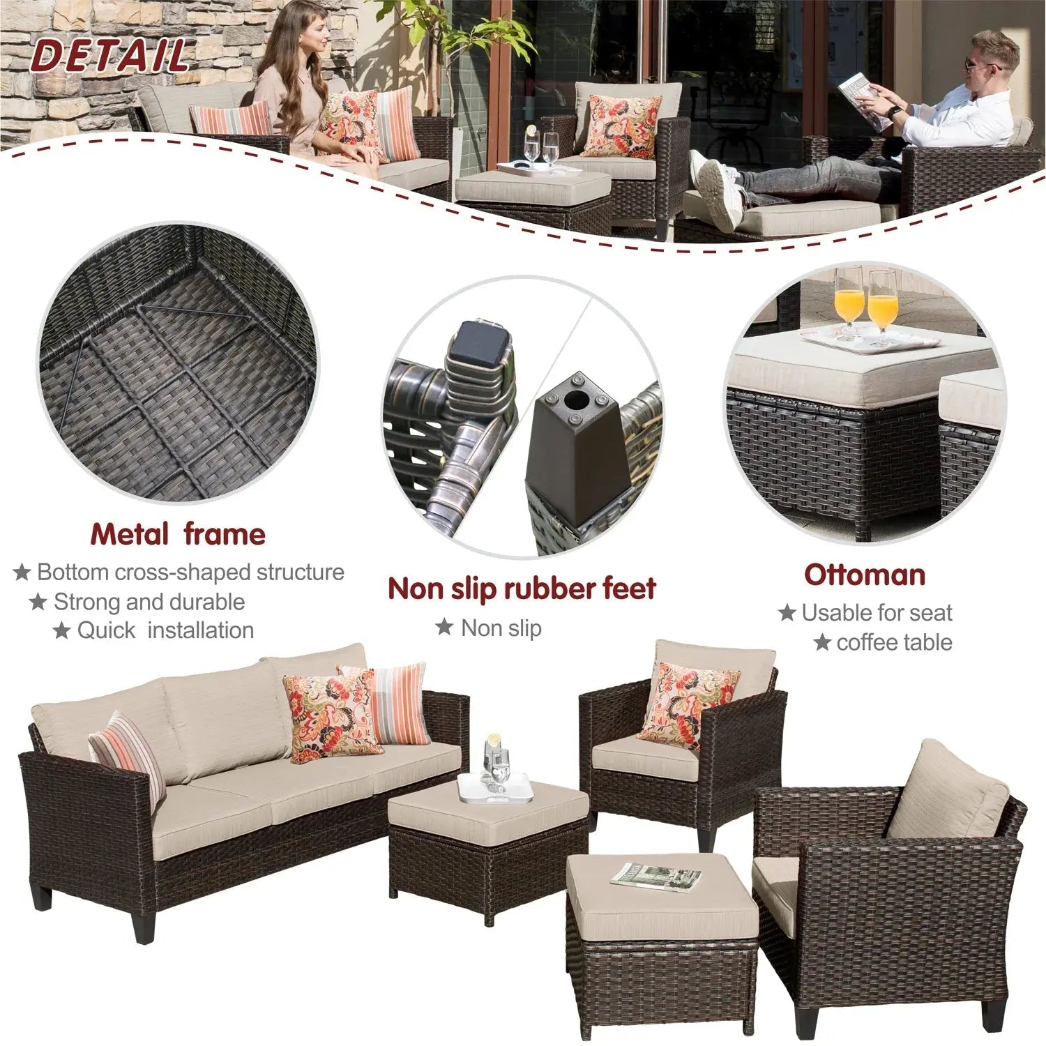 product_name - Patio Lounge Sets - Elvora
